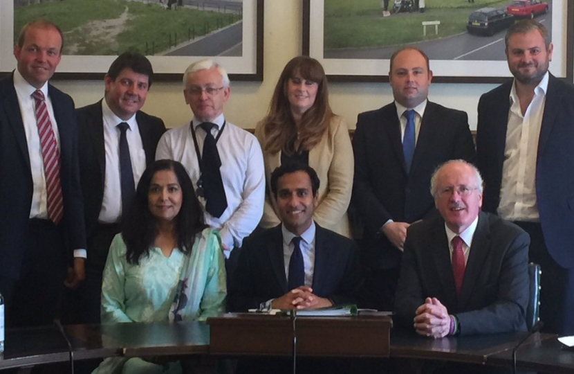 Rehman Chishti MP and colleagues at the inaugural meeting of the APPG for Communities Engagement