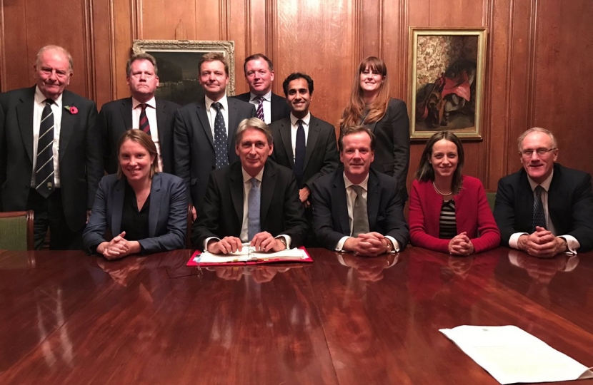Kent MPs with the Chancellor