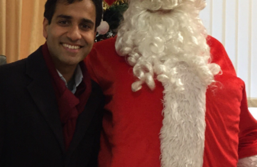 Rehman with Santa 