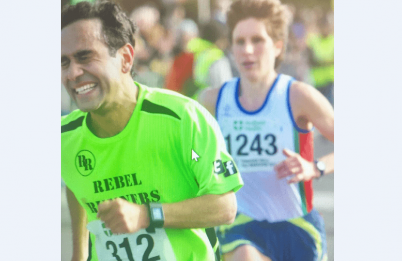 Rehman at the Half Marathon