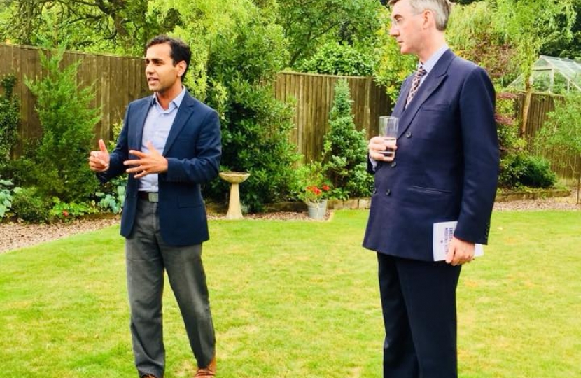 Rehman welcomes Jacob Rees-Mogg to the constituency