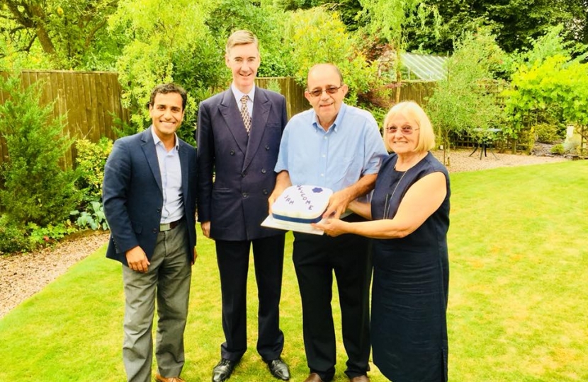 Rehman welcomes Jacob Rees-Mogg to the constituency