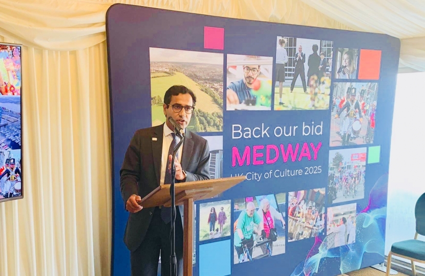 Rehman speaking at the City of Culture bid