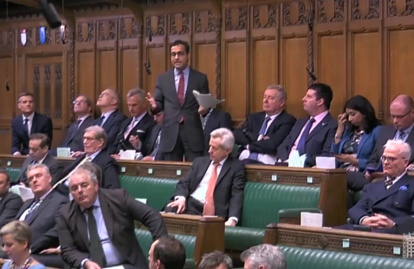 Rehman speaking in the House of Commons