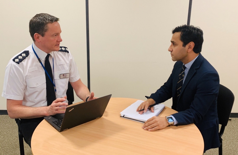Rehman with Kent Police Chief Inspector