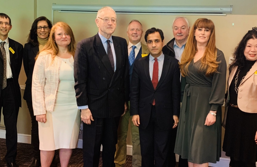 Rehman with Kelly Tolhurst MP and Governing Body of Medway Hospital