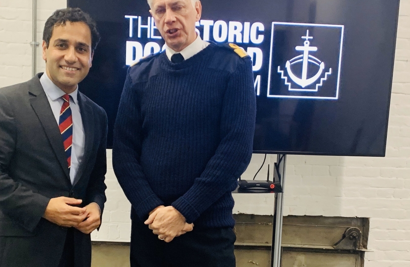 Rehman at the Historic Dockyard event