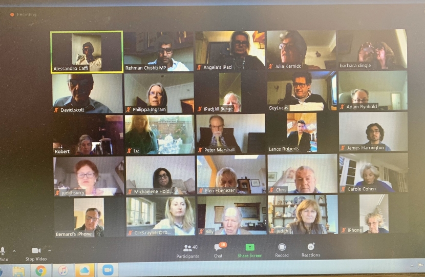 Video conference screenshot
