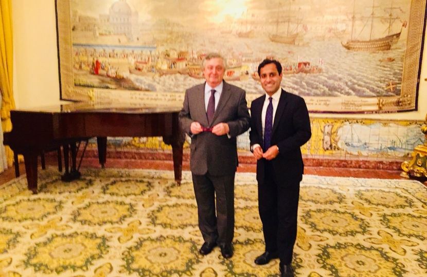 Rehman and the Portuguese Ambassador 