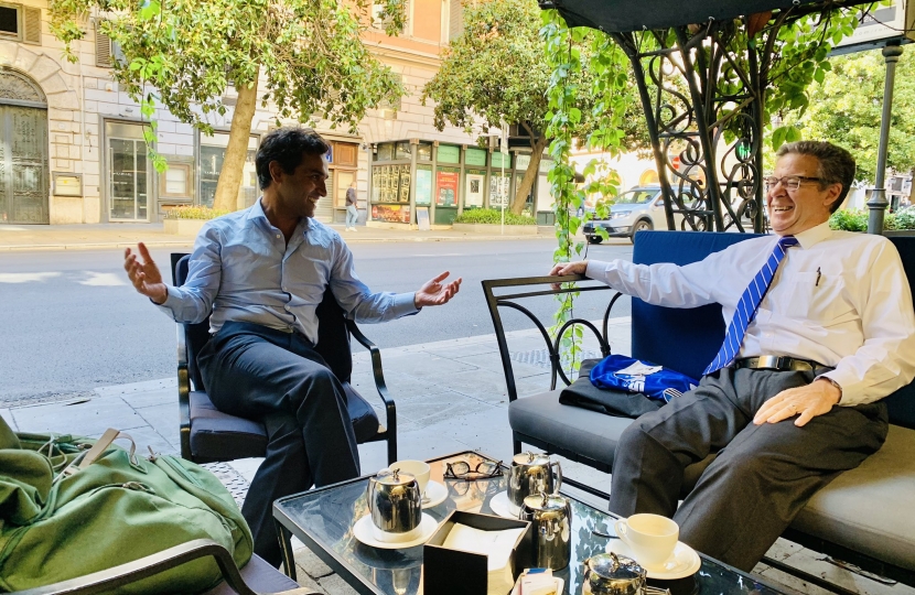 Rehman with Ambassador Brownback