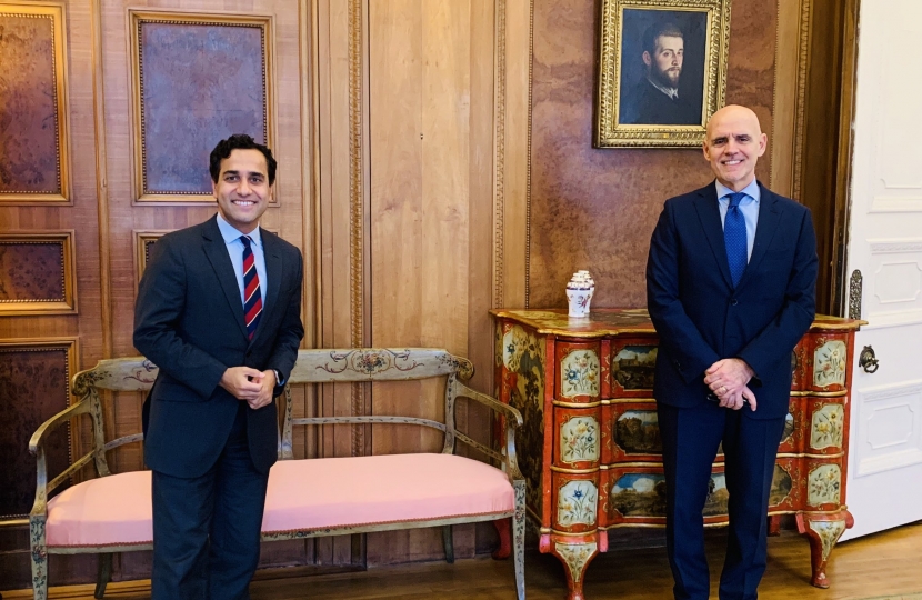 Rehman and the Italian Ambassador