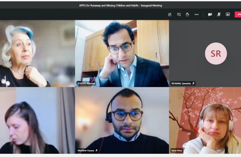 Screenshot of virtual meeting