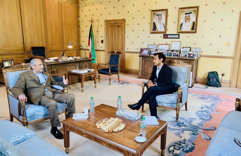 Rehman with the Ambassador of Kuwait