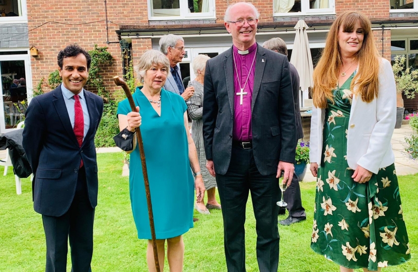 Rehman with the Bishop of Rochester