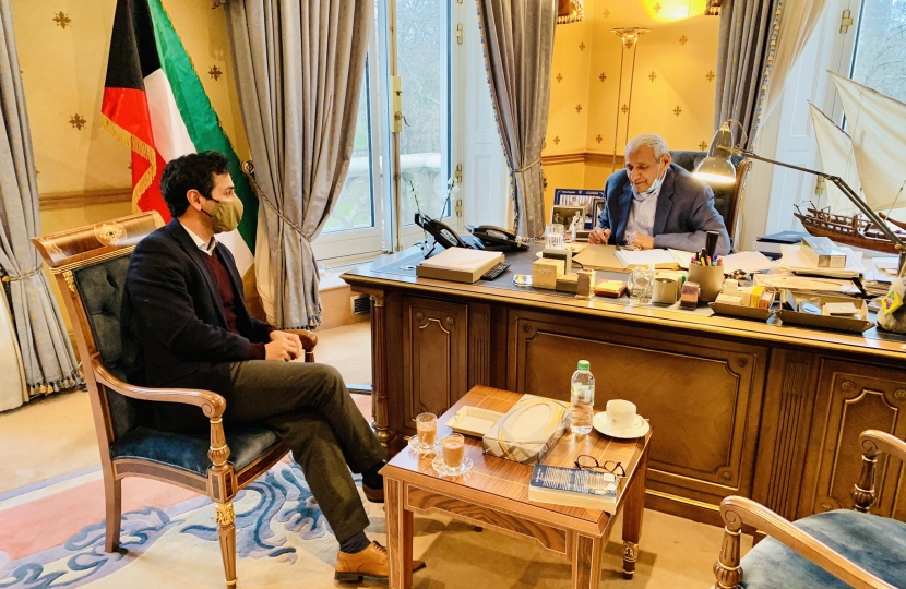 Rehman and the Kuwait Ambassador