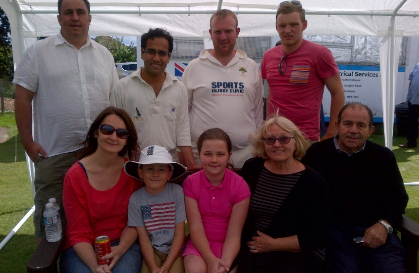 Rehman at the Rainham Cricket Club Summer Fun Day