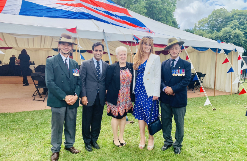 Rehman at the Medway Armed Forces Day event