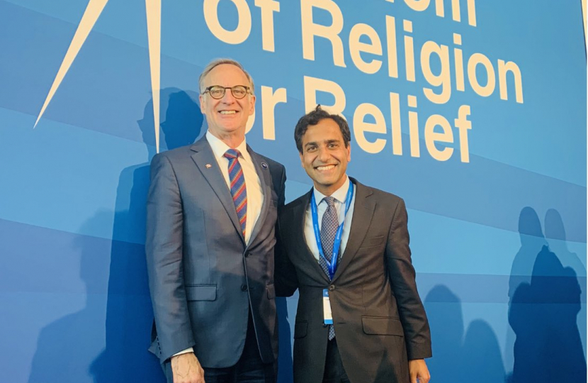 Rehman with Rob Oliphant