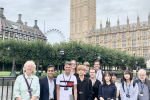 Rehman in the House of Commons with students