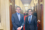 Rehman and the Peru Ambassador