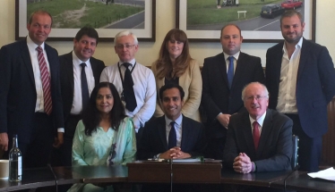 Rehman Chishti MP and colleagues at the inaugural meeting of the APPG for Communities Engagement