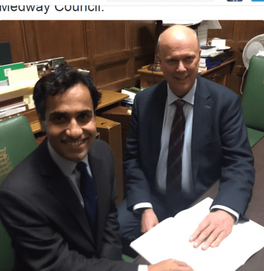 Rehman and Chris Grayling, the Transport Secretary