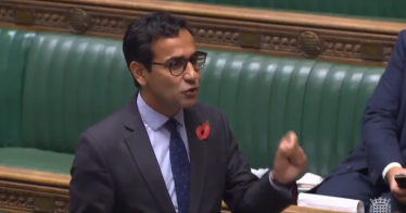 Rehman speaking in Parliament