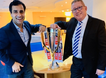 Rehman with Chairman of Gills FC