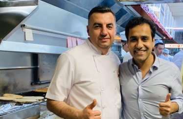 Rehman with Ismail from Master Kebabs