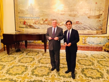 Rehman and the Portuguese Ambassador 