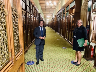Rehman with the Speaker's Chaplain